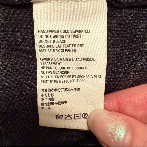 By Anthropologie Gray and Black Zebra Sweater - Picture 7 of 7